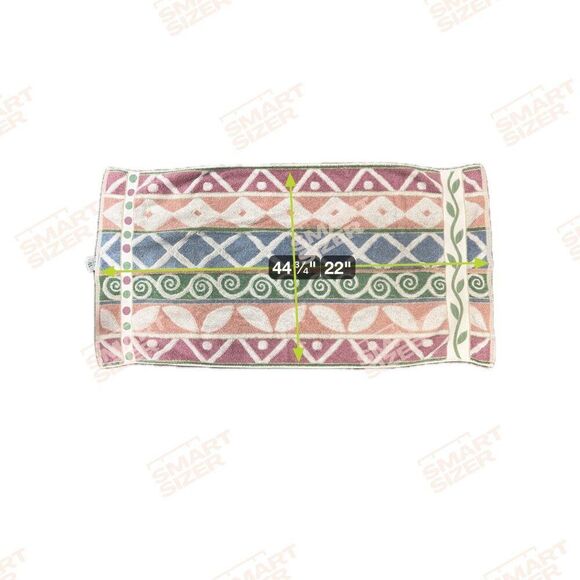 Wamsutta Jacquard Bath Towels Wash Cloth Set 2ea 100% Cotton Southwest Geometric - Picture 5 of 5